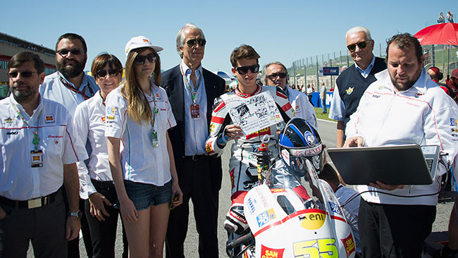 Il presidente del CONI Malagò sulla griglia del Mugello