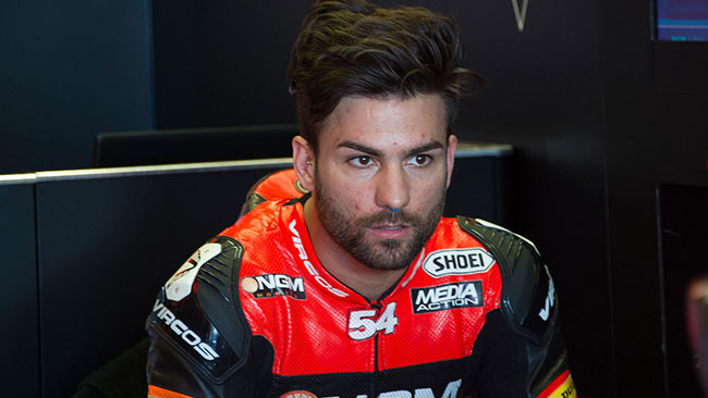 Mattia Pasini in ospedale per una TAC di controllo