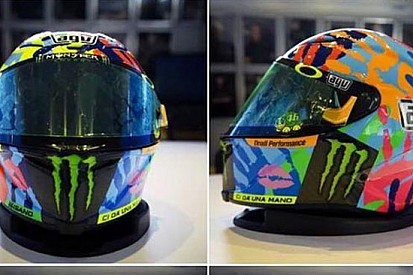 Ecco il casco speciale di Valentino Rossi per Misano