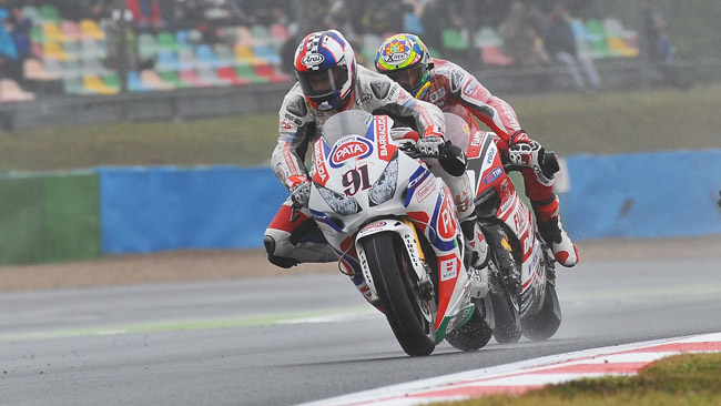 Haslam si gode il suo primo podio con la Honda