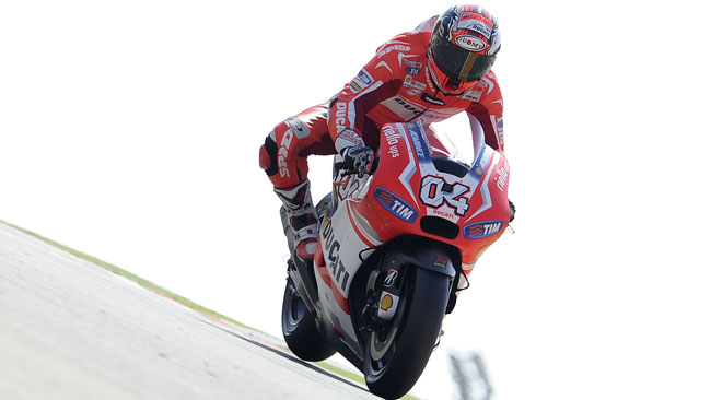 Solo un giorno di test per la Ducati a Valencia