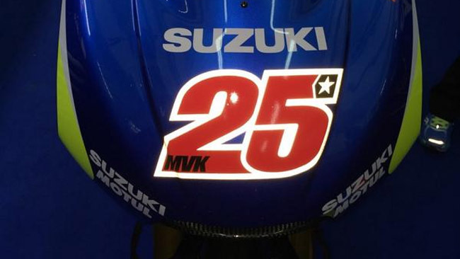 Vinales torna ad utilizzare il numero 25 sulla Suzuki