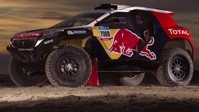 Dakar: ecco la Peugeot 2008 DKR nei colori Red Bull