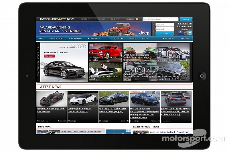 Motorsport LLC adhiere WorldCarFans.com a su portafolio de negocios