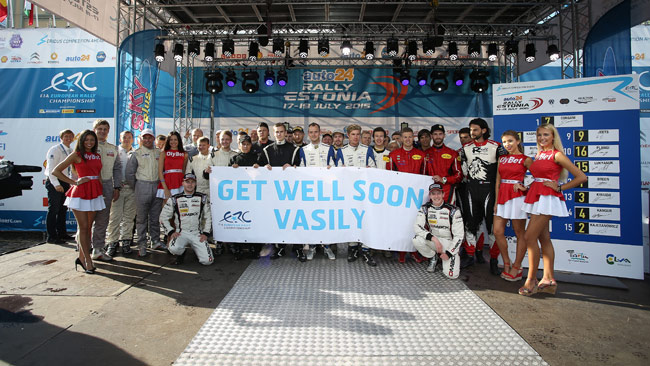 I piloti dell'ERC vicini a Vasily Gryazin