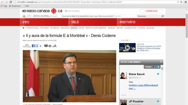 Il sindaco di Montréal: “Un ePrix nel settembre 2016”