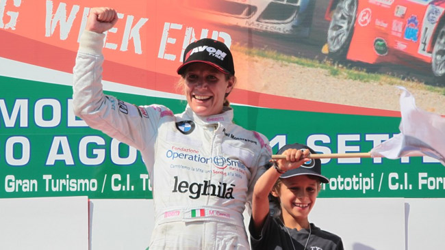 Michela Cerruti con la ROAL Motorsport a Monza