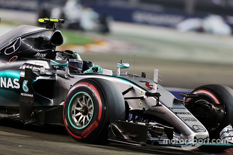 Rosberg avec son moteur de Monza en Essais Libres