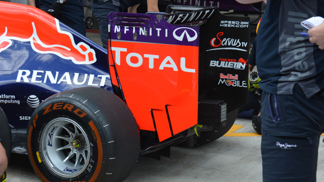Red Bull: lo slot verticale diventa più largo in basso