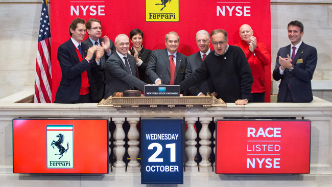 La Ferrari ha fatto il suo debutto a Wall Street