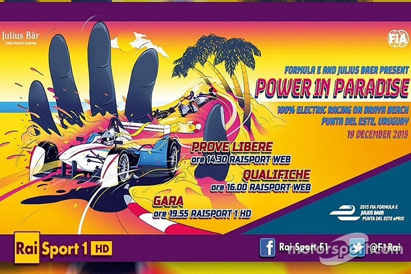 Ecco la programmazione TV dell'ePrix di Punta del Este