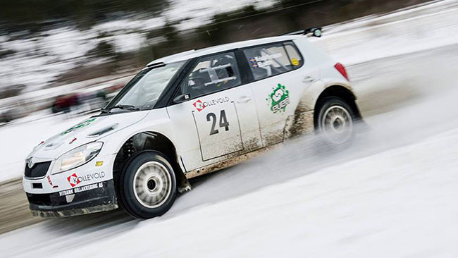 Kristofferson al Rally di Svezia con una Fabia S2000