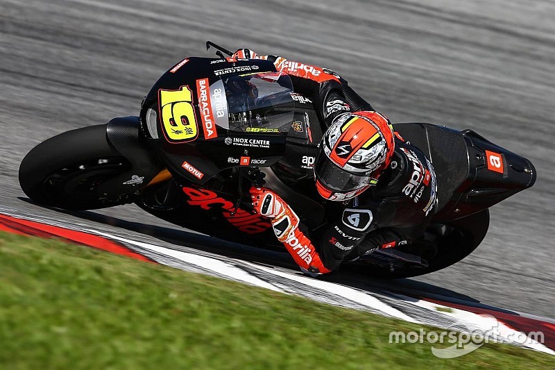 Aprilia: lavoro sull'elettronica per Bautista e Bradl