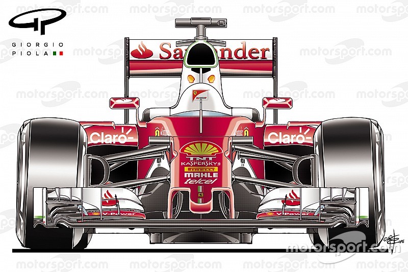 Analisi tecnica: Ferrari, il muso corto della SF16-H è molto sofisticato