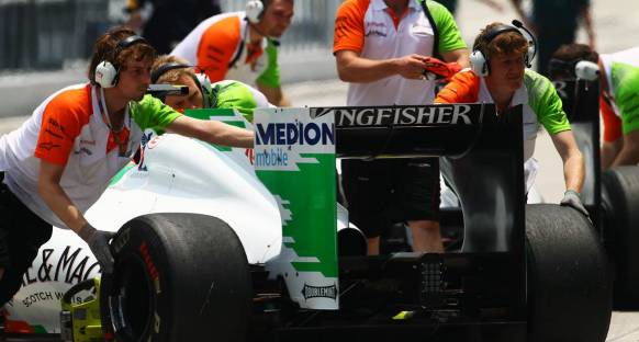 Force India'da Di Resta mutlu Sutil mutsuz
