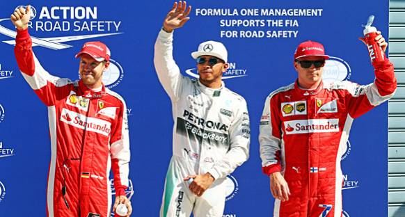 İtalya GP'de pole Hamilton'un, Raikkonen 2. Sırada