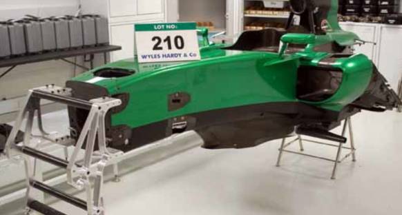 Caterham ekipmanı açık arttırmaya çıkıyor