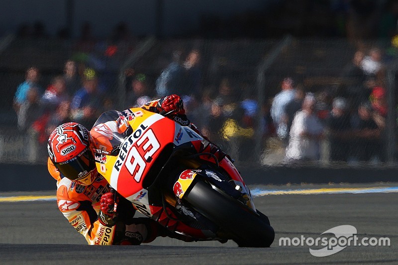 Marquez solide derde in Le Mans, Pedrosa zakt weg
