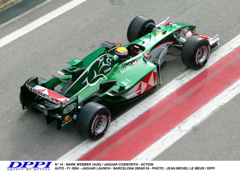 Amikor még a Jaguar a Forma-1-ben volt: Webber csapatása Sanghajban
