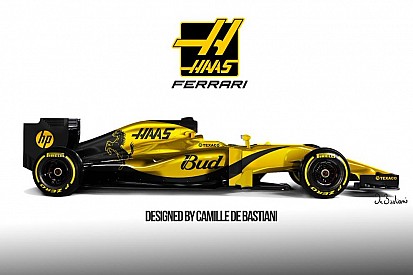 Egy újabb variáció a Haas F1 Team festésére: Bud, mint főszponzor, arany színben!