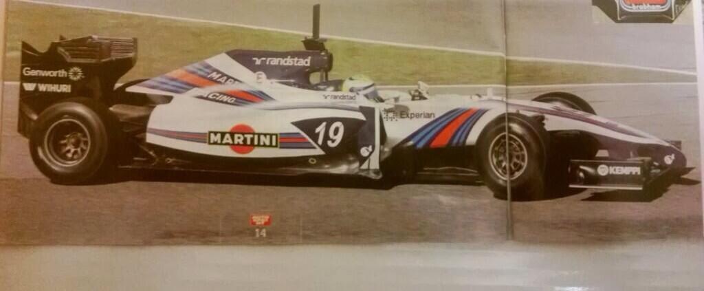 Massa már pályára is vitte a Williams Martini festést?