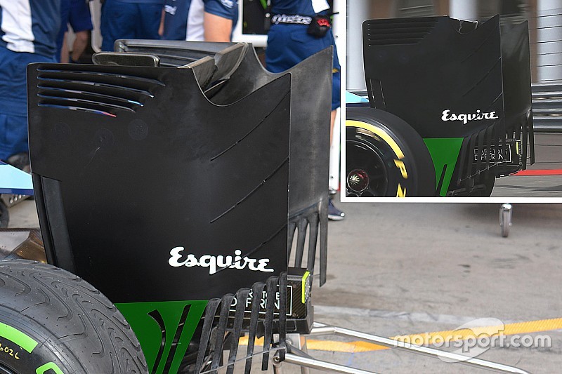 Williams: due soffiaggi in più sulla paratia dell'ala posteriore