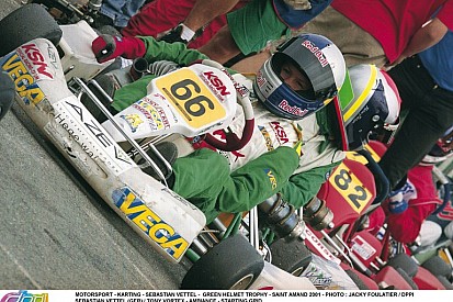 Vettel 2001-ben, amikor megnyeri élete első bajnoki címét!