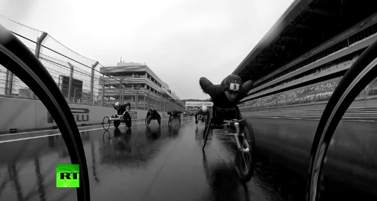 F1-es pályán edzettek az orosz paralimpikonok