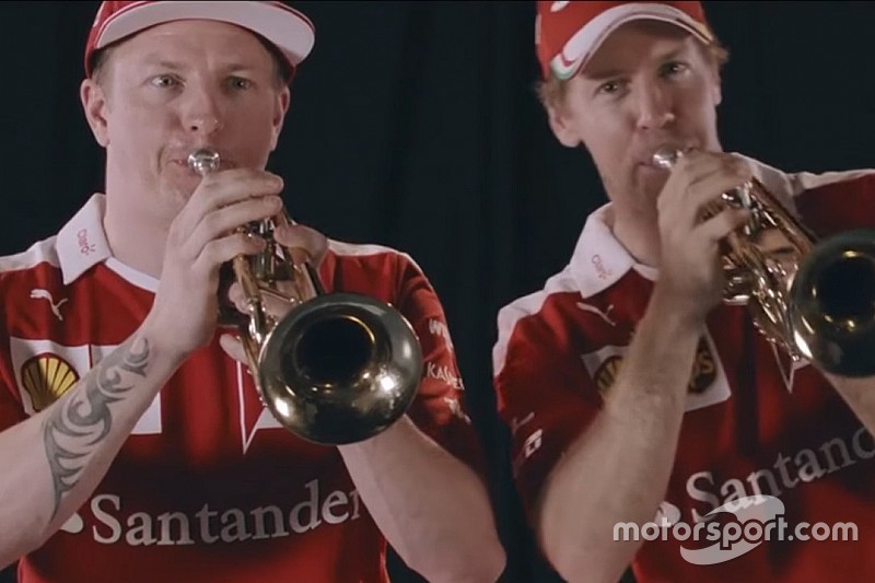 Vidéo - Vettel et Räikkönen jouent de la trompette à Mexico