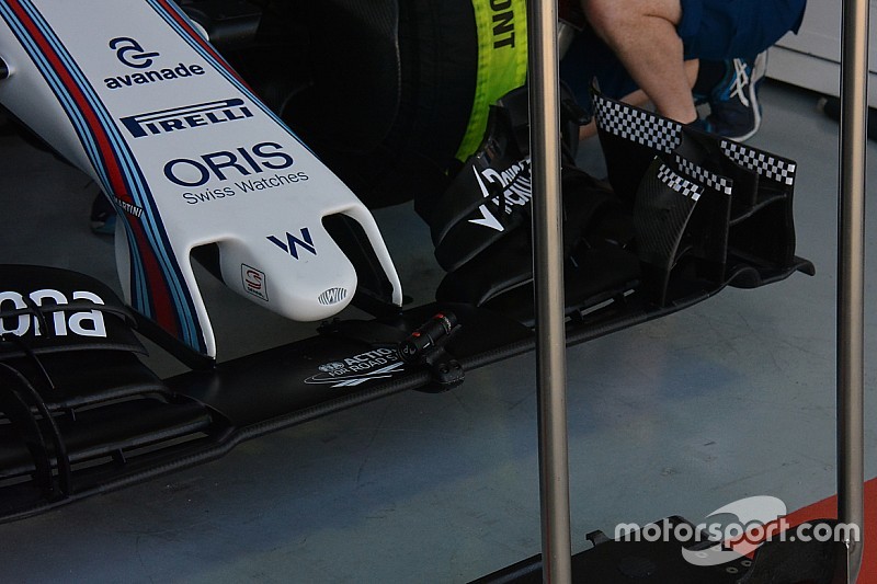 Технический брифинг: проверка переднего крыла Williams FW38