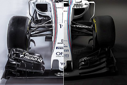 Compara visualmente el Williams FW38 y el FW40
