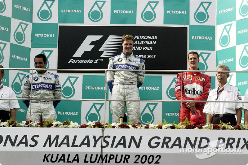 2002: 1. Ralf Schumacher, 2. Juan-Pablo Montoya, 3. Michael Schumacher