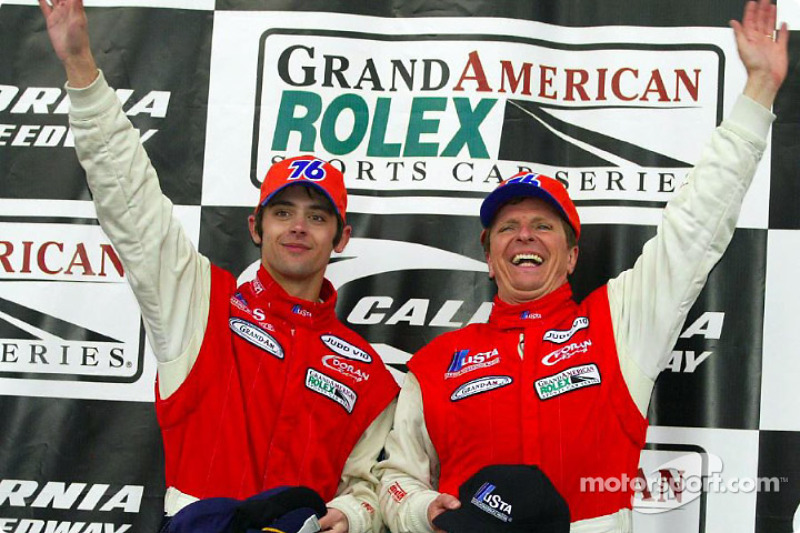 Fredy Lienhard Jr et Didier Theys, Victory Lane, Grand American 400