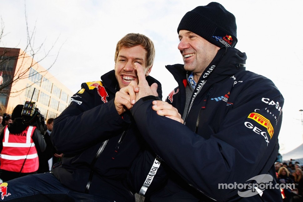 Sebastian Vettel and Adrian Newey, Red Bull Racing