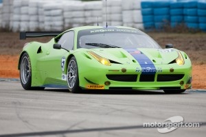 #57 Krohn Racing Ferrari F458 GT: Tracy Krohn, Niclas Jonsson, Michele Rugolo
