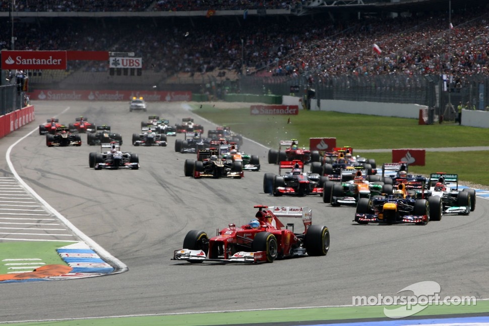 Start of the race, Fernando Alonso, Scuderia Ferrari
