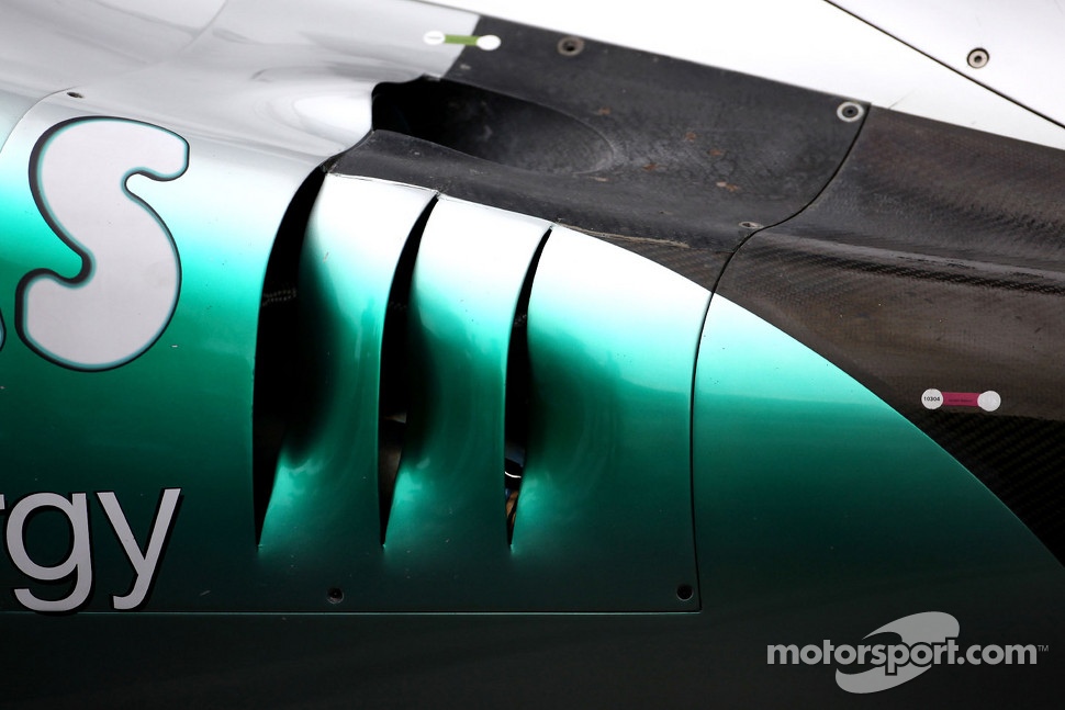 Mercedes GP exhaust detail