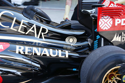 Lotus F1 E22 exhaust and engine cover detail