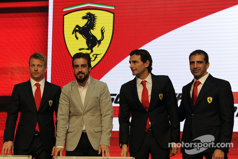 Kimi Raikkonen, Fernando Alonso, Pedro de la Rosa, Marc Gene