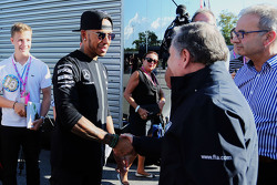 Lewis Hamilton, Mercedes AMG F1, mit Jean Todt, FIA-Präsident