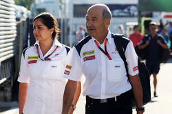Monisha Kaltenborn, Sauber-Teamchefin, mit Peter Sauber, Sauber-Gründer