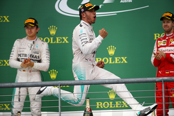 Podium: 1. Lewis Hamilton, Mercedes AMG F1; 2. Nico Rosberg, Mercedes AMG F1 W06; 3. Sebastian Vette