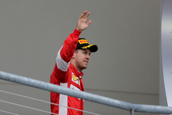 Podio: el tercer lugar Sebastian Vettel, Scuderia Ferrari