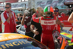 #180 Kessel Racing Ferrari 458 Italia: Gautam Singhania, festeggia la vittoria