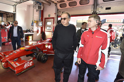 Sergio Marchionne, Ferrari President and CEO of Fiat Chrysler Automobiles with Ferrari F1 Clienti