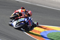 Jorge Lorenzo, Yamaha Factory Racing; Marc Marquez, Repsol Honda Team