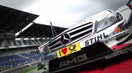 Nicky Hayden takes a DTM car for a Nicky Hayden takes a DTM car for a
