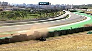 Crash between the #8 Toyota and the #32 Lotus at the WEC 6 Hours of Sao Paulo Crash between the #8 Toyota and the #32 Lotus at the WEC 6 Hours of Sao Paulo