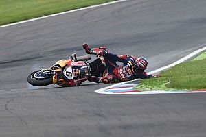 Lausitzring, Libere 2: bandiera rossa e diluvio. Risale Melandri