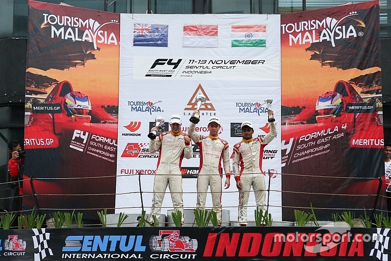 Lima kali naik podium, Presley juara umum F4/SEA di Sentul